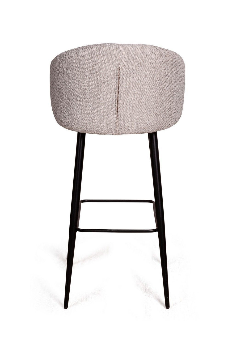 Стул барный Vito, букле серый / опора конус