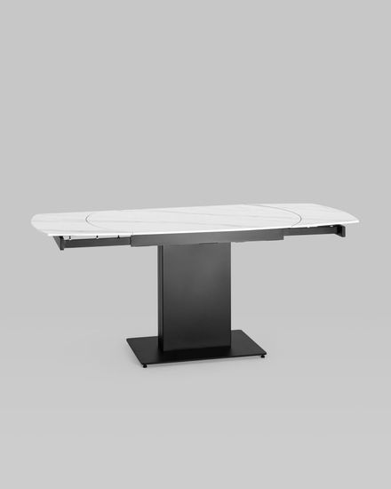 Стол обеденный Ceramic раскладной 120-180*90 керамика светлая под мрамор