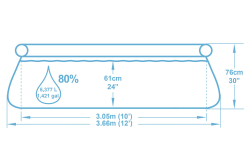 Бассейн надувной Bestway Fast Set Pools 366х76 см (57273/57032 BW)
