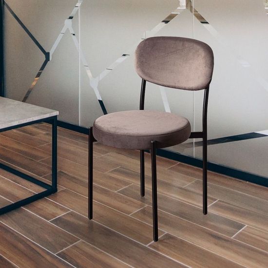 Стул Mason, бархат пепельно-бежевый 25