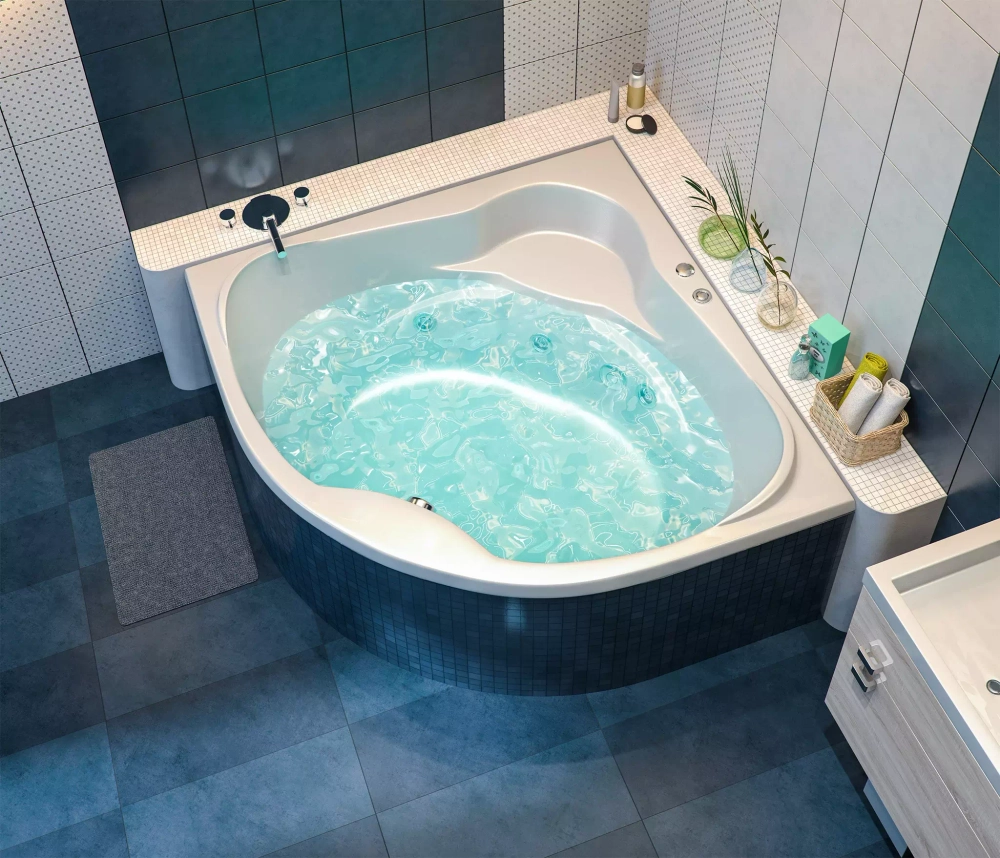 Акриловая ванна Bas (Бас) Хатива 143х143, с каркасом