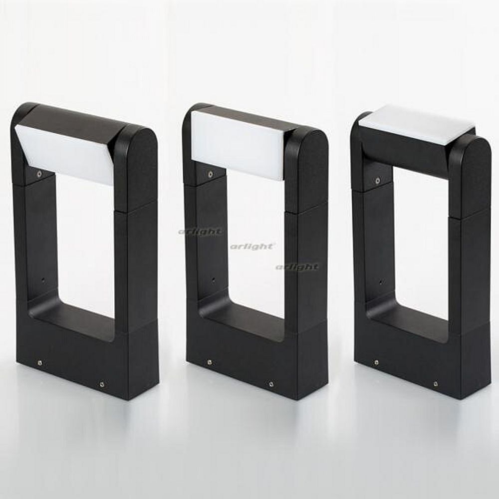 Наземный низкий светильник Arlight LGD-PATH-FRAME-ROTARY-H300-6W Warm3000 (BK, 111 deg, 230V) 020344(1)