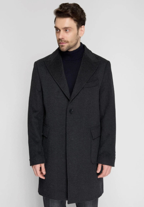 Мужское пальто (серое) С50