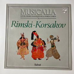 Винтажная виниловая пластинка LP Musicalia 56 Rimski Korsakov Н. А. Римский Корсаков Сборник (Испания 1987) Шехеразада, Сказка о царе Салтане