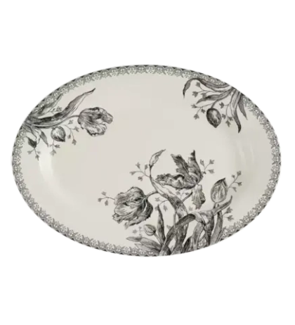 Блюдо овальное Gien Tulipes (37 х 26 см)