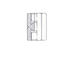 Адаптер для тормозной трубки F-F UNF 5/8 (тип 12)