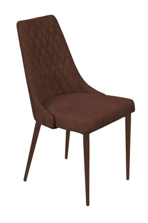 Стул CONNOR LUXE, бархат коричневый 12/конус