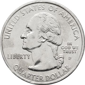 25 центов (1/4 доллара, квотер) 2001 США «Штат Северная Каролина» (D) 