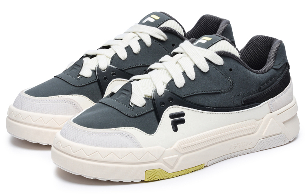 FILA FUSION Fila tide brand men's low-top sneakers men's gray and white