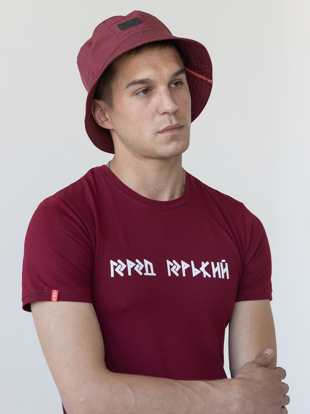 Панама с кулиской Город Горький бордовая