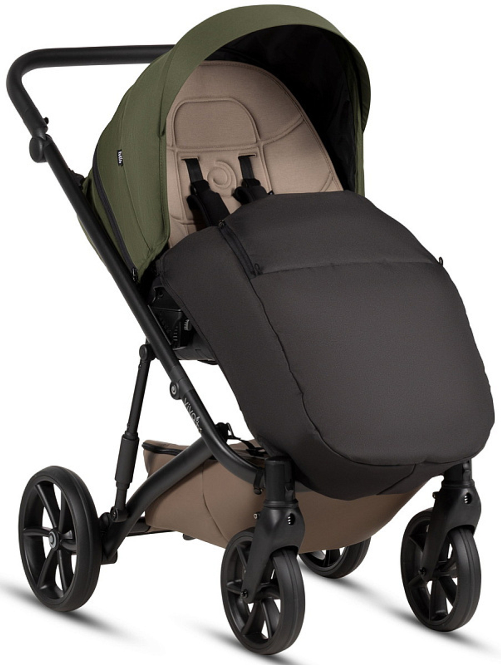 Детская коляска Tutis Viva 6 Plus Essential 3 в 1 с автокреслом Elo Lux EduSky Black 1612050 Pine