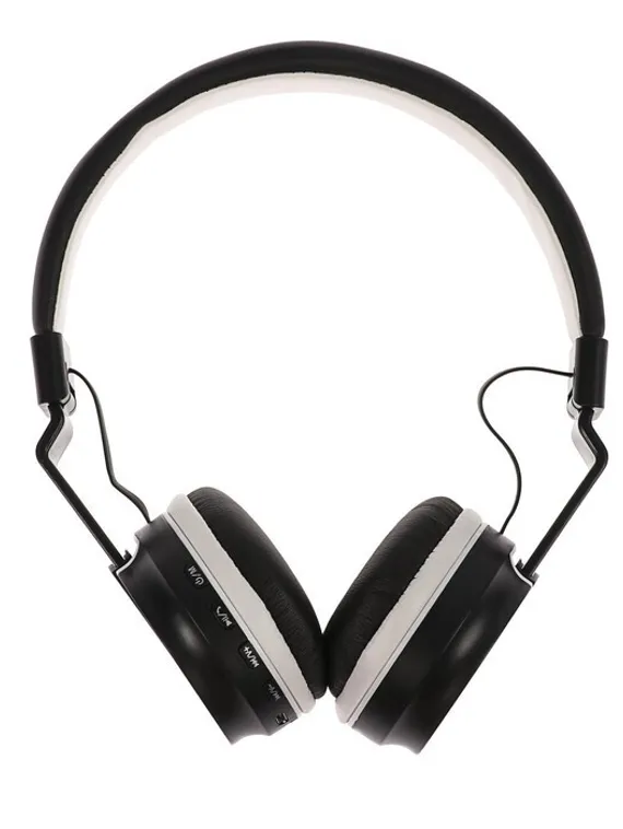 Наушники беспроводные LuazON HQ-3, складные, микрофон, microSD, черно-белые