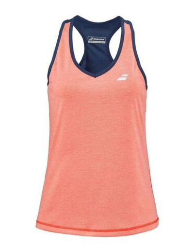 Женский топ теннисный Babolat Play Tank Top Women - fluo strike/estate blue