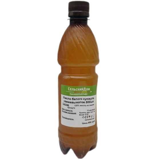 Масло кунжута белого сыродавленное Сельский Дом 500мл