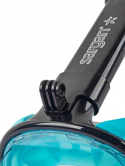 Маска полнолицевая Sargan Планета океан 2.0 черный/бирюзовый