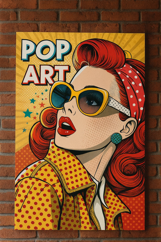 Плакат с принтом "Поп-арт"