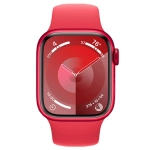 Apple Watch Series 9 41mm (GPS) Red Aluminum Case with Red Sport Band (S/M) (MRXG3)