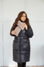 Куртка женская зимняя 22600 (синий/какао)