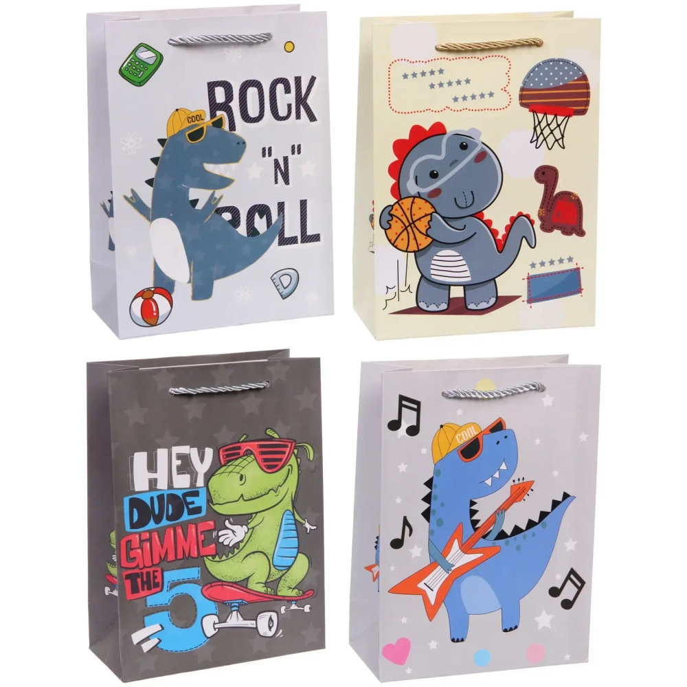 Пакет подарочный «Весёлая игра» 18*24*8,5 см, микс