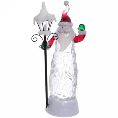 Фигурка с подсветкой «Дед Мороз с фонарем» 27 см, красный