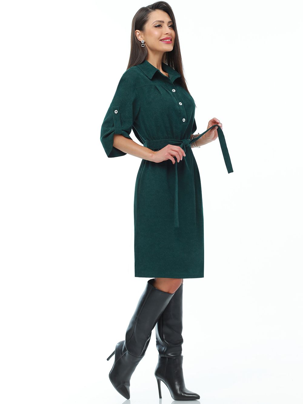 Платье Настоящая модница, изумруд DStrend (Акция)
