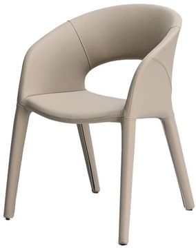 160KD-80200 Стул обеденный экокожа бежевый 55*55*77см