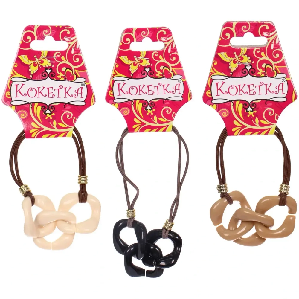 Резинка для волос «Лаванда», цепочка, микс 3 цвета, d-5,5см