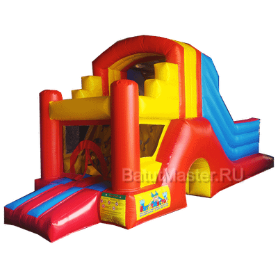 Детский надувной батут "Отличное настроение" 6*2,2*2,8 м PR-12022