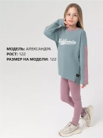 Спортивный костюм для девочки на весну с леггинсами