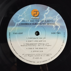 Винтажная виниловая пластинка LP Creedence Clearwater Revival Willy And The Poor Boys (Canada 1979)