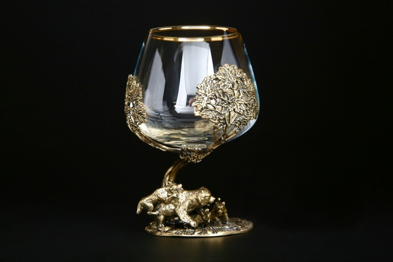 Бокал для коньяка "Охота" Медведь