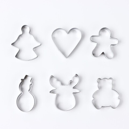 Формы для выпечки «Новогодние вкусняшки», 6 шт.