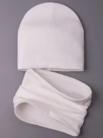 Шапка детская осенняя и снуд