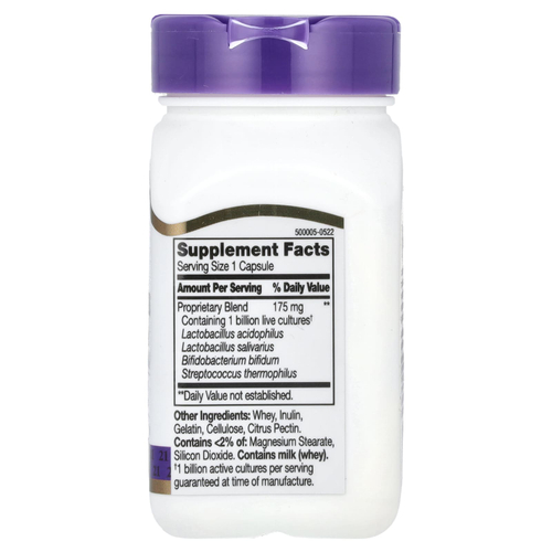 21st Century, смесь ацидофильных пробиотиков, 100 капсул