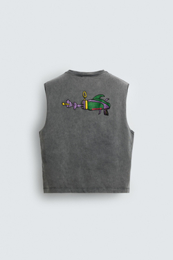 ZARA X DYLAN´S T-SHIRT CLUB МАЙКА SPACE JAM™ & ©, АНТРАЦИТОВО-СЕРЫЙ