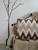 Чехол на подушку декоративный Beige blink из коллекции Ethnic