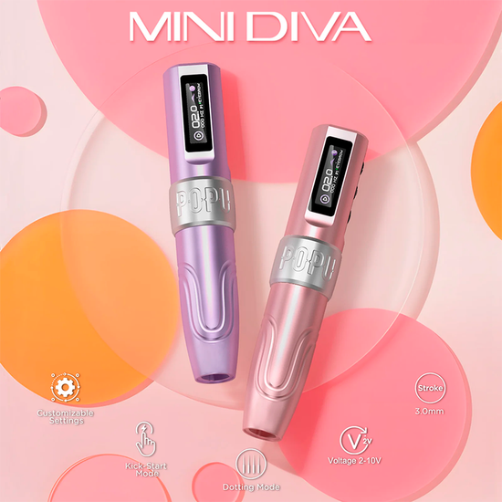 EZ POPU "Mini Diva". Машинка для перманентного макияжа "Мини Дива" | Wireless PMU Machine