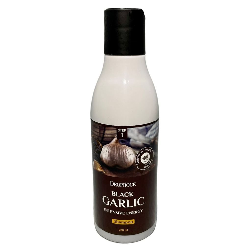 [Deoproce] Black garlic intensive energy shampoo - Шампунь для волос с черным чесноком, 200 мл