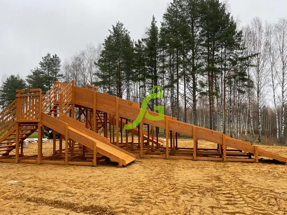 Зимняя горка Snow Fox, 4 ската