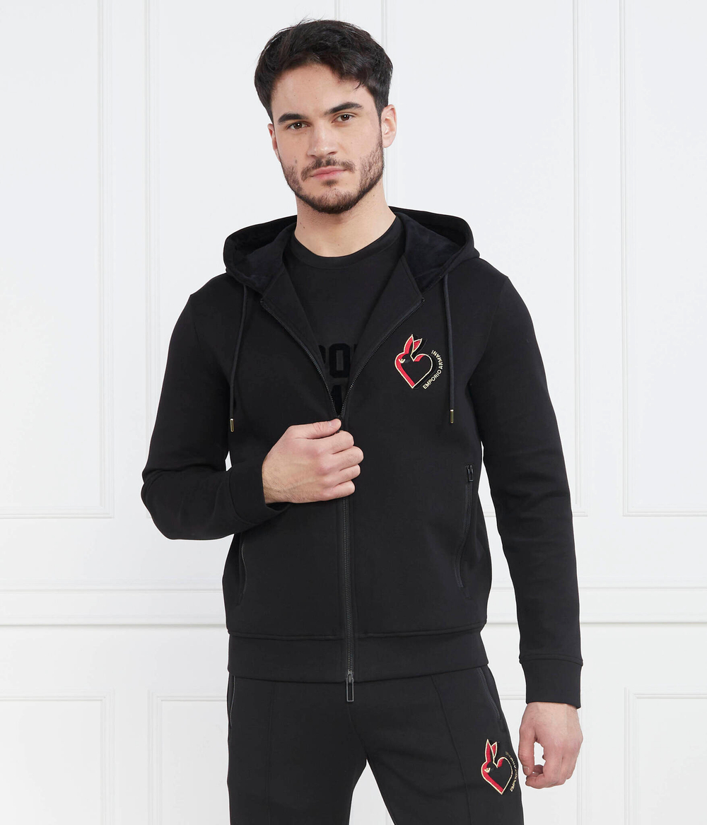 Худи Emporio Armani - черный(3R1MBK 1JHSZ)