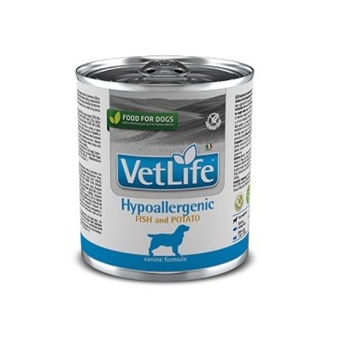 Farmina Vet Life Dog Hypoallergenic Fish & Potato ветеринарный влажный корм для собак страдающих пищевой аллергией