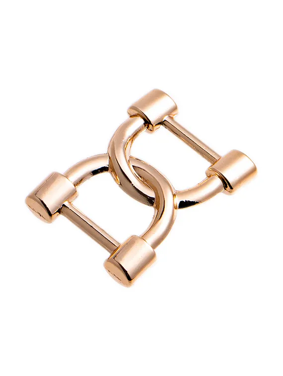 Украшение для бретели 10 мм, "подковы", 19 мм, Греция, розовое золото