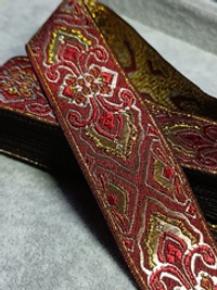 Тесьма жаккард люрекс, ш. 3,3 см