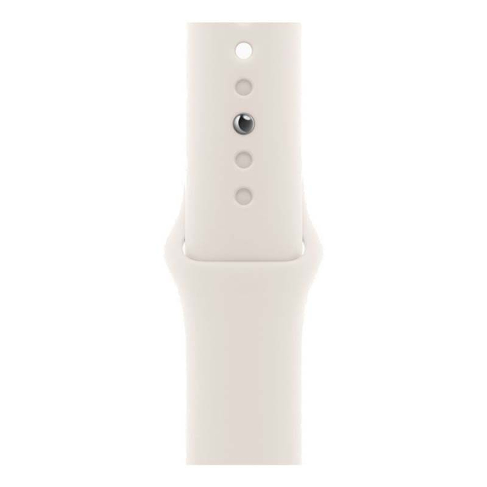 Apple Watch SE (2024), 40 мм корпус из алюминия цвета «Starlight», ремешок Sport Band размера M/L цвета «Starlight»