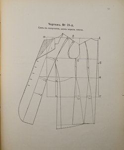 Платонов Т. А. Первый в России специальный самоучитель кройки дамского верхнего платья. 1913
