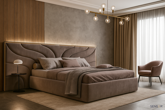 Кровать Lacasa с широким изголовьем