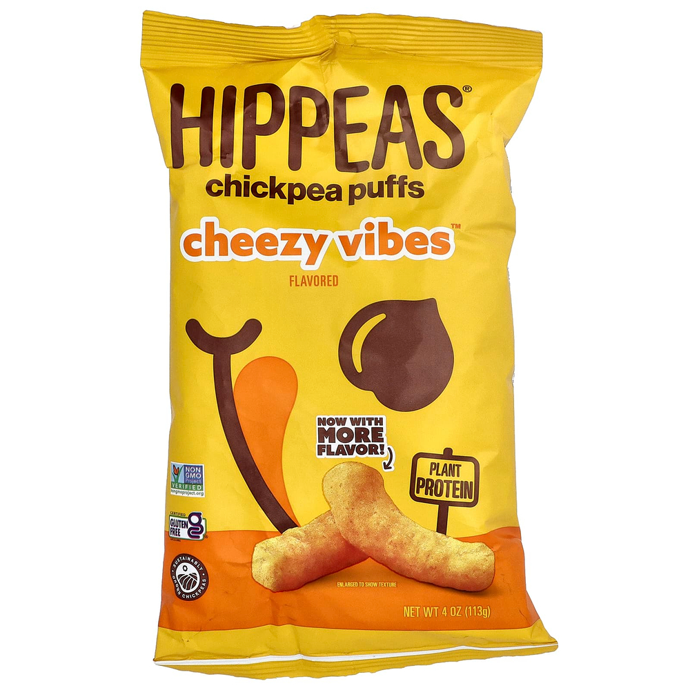 Hippeas, Puffs от нута, Cheezy Vibes™, 113 г (4 унции)