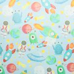 Упаковочная бумага (0,5*0,7 м) Космические приключения, 1 шт.