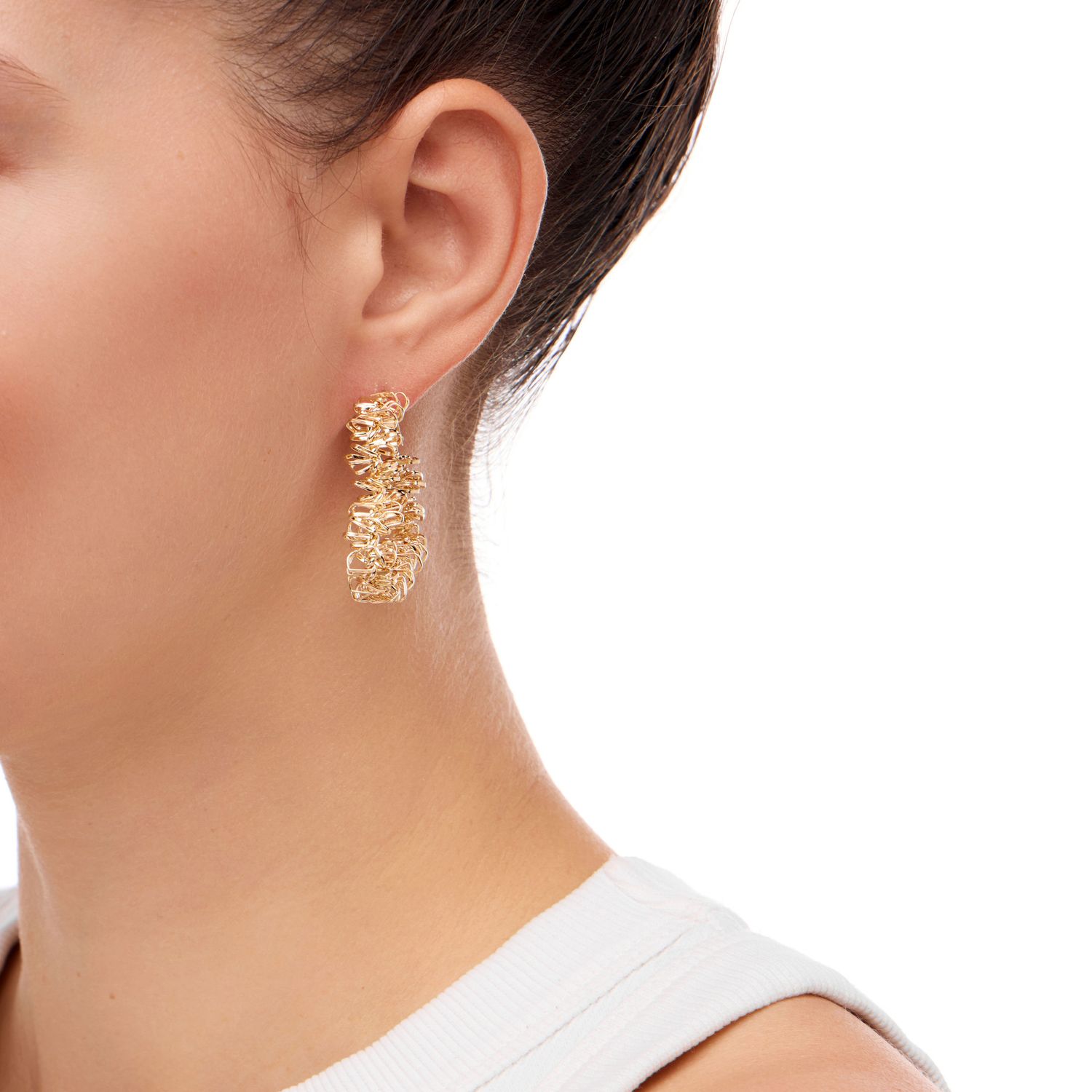 Серьги Fuzzy Heart Earrings – Gold