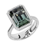 Кольцо с турмалином и бриллиантами, R0070-11/1